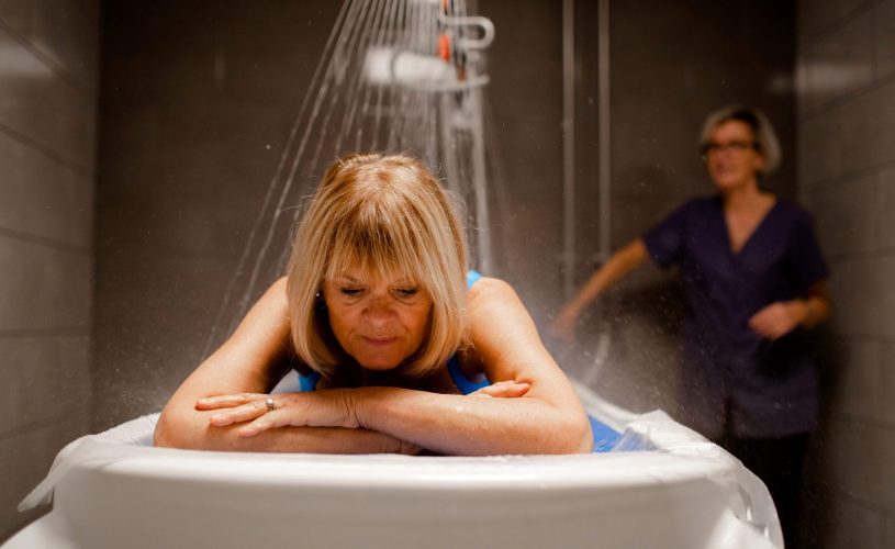 Douche pénétrante aux Thermes de Vals-les-Bains