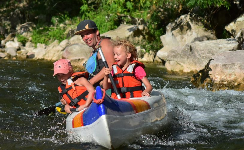 descente accompagnée ardèche à partir de 4 ans