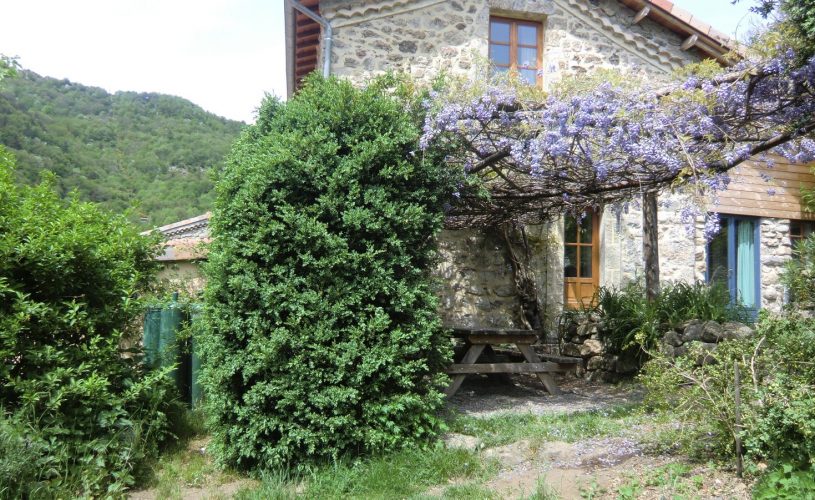 Terrasse sud du gite