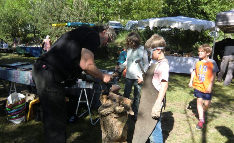 Fête des moulins :  le forgeron