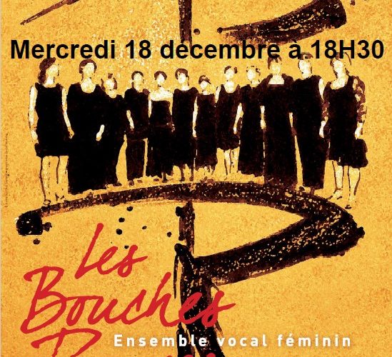 Affiche concert : « Autour de Noël » des Bouches Rouges_Saint-Étienne-de-Fontbellon