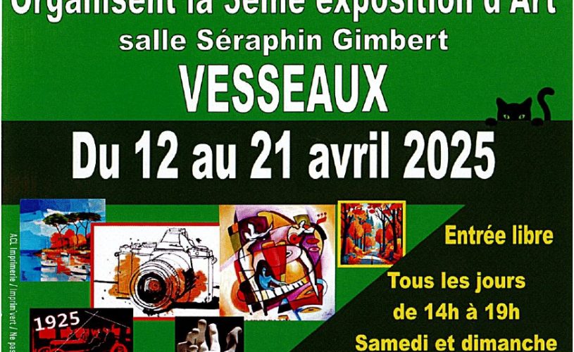 Affiche Exposition d’Art_Vesseaux