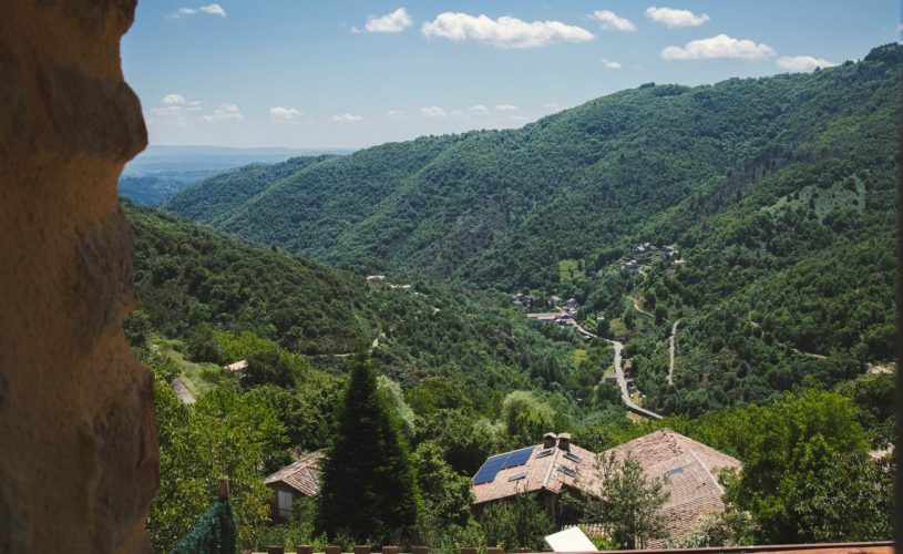 une vue depuis le gite Cigale