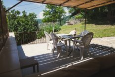 terrasse privative, face jardins