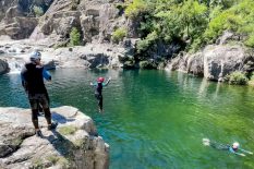 Canyoning famille Chassezac