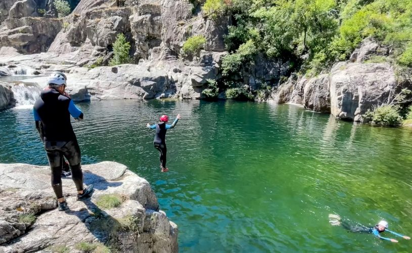 Canyoning famille Chassezac