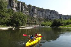 Kayacorde sortir canoë famille Ardèche